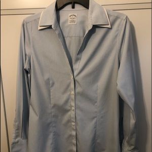 Brooks Brothers Fitted Non-Iron Stretch Shirt Sz 8